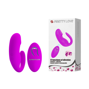 Gode vibrateur <span class=keywords><strong>clitoris</strong></span> sans fil 12 fonctions vibrations télécommande USB rechargeable masseur - Product Image 1
