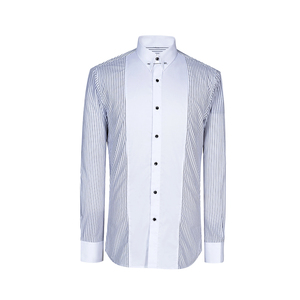 100% de manga larga de algodón de patrón de <span class=keywords><strong>rayas</strong></span> de los hombres de negocios <span class=keywords><strong>camisa</strong></span> - Product Image 5