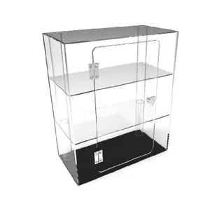 Fixture makeup Displays Clear Acrylic Cabinet Display Case for jewelry Cell Phone acrylic cell phone display stand