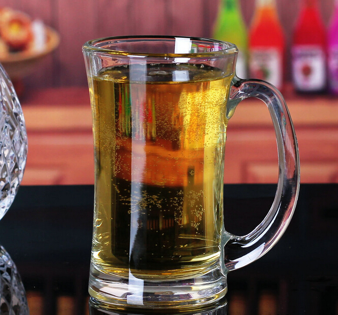 375Ml 310ML  wholesale custom beer drinking glass mug with handle