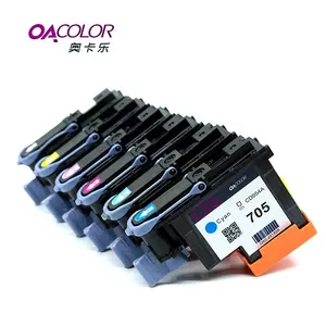 OACOLOR ממוחזרות עבור HP705 ראש ההדפסה CD953A CD954A CD955A CD956A CD957A CD958A תואם עבור HP Designjet 5100A מדפסת