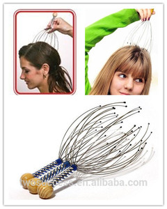 Pince à cheveux électrique avec manche en bois, <span class=keywords><strong>Massage</strong></span> du cuir chevelu, Stimulation des cheveux, soulagement du Stress - Product Image 4