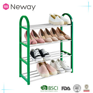 NEWAY sencillo zapatero Apilable boutique estante de exhibición soporte de exhibición del estante de casa o en el dormitorio - Product Image 4