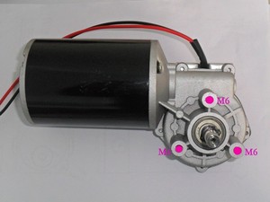 Motor DC 12V 24V 120W 8.0Nm dengan Roda Gigi Cacing dan Saklar Pengunci Otomatis, Berbahan Sikat untuk Mobil Golf Listrik dan Motor Penggerak Kertas - Product Image 4