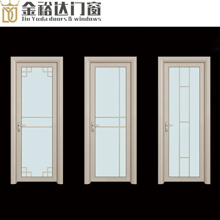 Foshan Windows direct selling magnesium aluminum alloy flat open indoor toilet kitchen bathroom toilet door hanging on