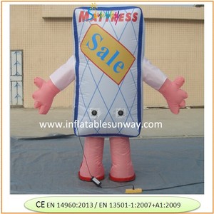 Op Maat Gemaakte Mooie Opblaasbare Cartoon Matras Mascotte Kostuum Pop Gebruikt Voor Reclame - Product Image 3