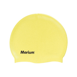 Gorros de natación de silicona para adultos y niños OEM MARIUM-Servicio personalizado amarillo claro - Product Image 1