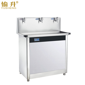 Bebedero Comercial <span class=keywords><strong>de</strong></span> Acero Inoxidable con 3 Grifos, Dispensador <span class=keywords><strong>de</strong></span> <span class=keywords><strong>Agua</strong></span> Fría <span class=keywords><strong>y</strong></span> <span class=keywords><strong>Caliente</strong></span> para Escuela u Oficina - Product Image 2