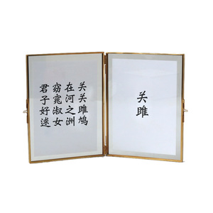 Bronze Picture <strong>Frame</strong> Glass Hexagon <strong>Frame</strong> Pressed Flowers <strong>Gallery</strong> <strong>Frame</strong> - Product Image 5