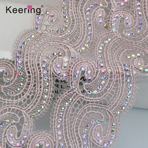 새로운 디자인의 화려한 비즈 레이스 라인스톤 <span class=keywords><strong>AB</strong></span> 크리스탈 트림 의류 장식용 WLC-719 - Product Image 2