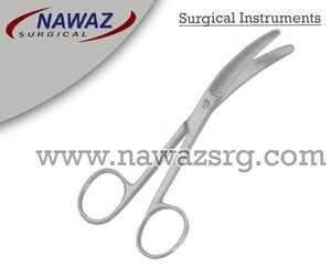 Tijeras quirúrgicas Busch de alta calidad, hoja curva de 16cm, instrumentos quirúrgicos manuales de acero inoxidable - Product Image 2