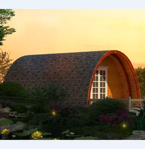 Arch Shape 1 Phòng Ngủ Kích Thước Nhỏ Cabin Bộ Dụng Cụ/Prefab Nhà Gỗ/Prefab Nhà Để Bán