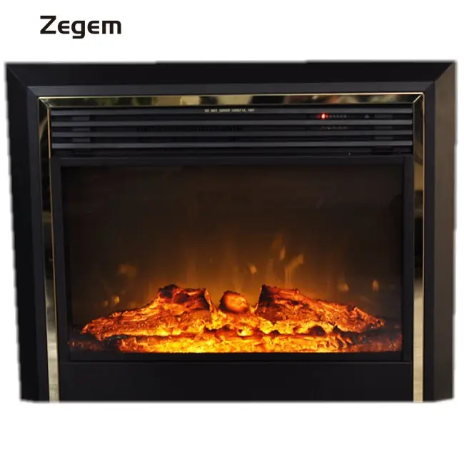 Golden Frame Electric Fireplace/Heater 867*225*691mm Standard Size Insert for Household Use with Wood Mantel