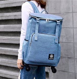 Moda Delle Ragazze Delle Donne Week-End Borsa Da Viaggio Piccola Borsa Zaino Con Staccabile Ruote - Product Image 4