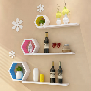 Estantes de Madera Maciza, Barra de Ganchos, Estante Flotante Decorativo de Madera para Colgar en la Pared - Product Image 2