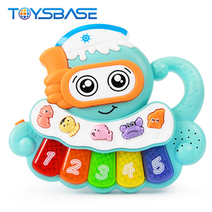 Jouet musical électronique pour bébé, piano <span class=keywords><strong>pieuvre</strong></span> avec lumière - Product Image 3