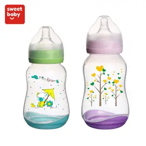 ODM BPA 免费婴儿用品定制 PP 宽脖子婴儿奶瓶