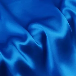 Howmay satin silk fabric 16m/m 45" 114cm 100% pure silk charmeuse sapphire blue China raw silk for dress pajamas