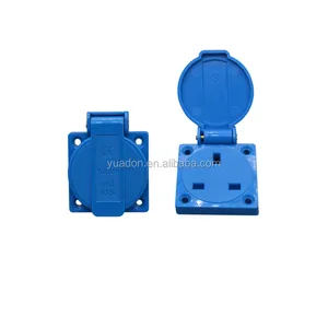 IP44 grade UK waterdicht stopcontact/engels elektrische outlet met cover