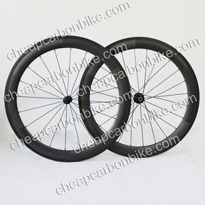 700C 60mm 3 K acabado mate <span class=keywords><strong>de</strong></span> fibra <span class=keywords><strong>de</strong></span> carbono bicicleta del camino del remachador <span class=keywords><strong>de</strong></span> ruedas basalto freno capa - Product Image 1