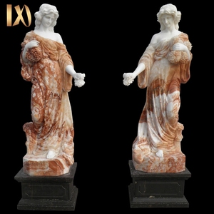 Intagliato bianco marmo greco nudo sexy giardino statua di donna sdraiato - Product Image 3
