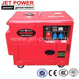 Générateur diesel portable triphasé silencieux Swiss Kraft SK6500S - Product Image 2