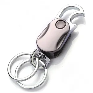 Custom LOGO Creative Multi-functional Fidget Spinner Keychain Metal Bottle Opener Car Buckle Gifts Keychain