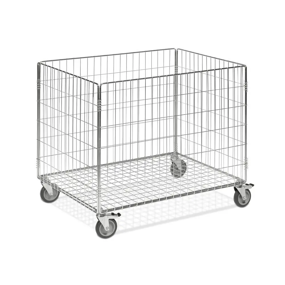 Mesh Trolley Km, Galvanis, 100Kg, 830X630 Mm, 4 Pu Kastor Putar Rem