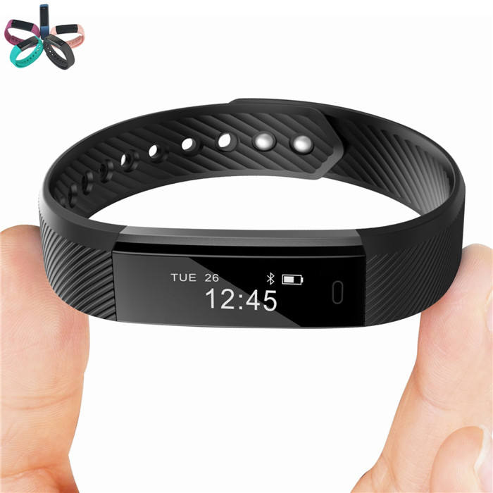 ID115 Waterproof OLED Fitness Tracker Smartwatch with Pedometer