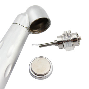 SOCO dental 45 graden <span class=keywords><strong>contra</strong></span> hoek stand hoge snelheid handstuk/turbine met LED generator licht 2 gat/4 Gat - Product Image 4