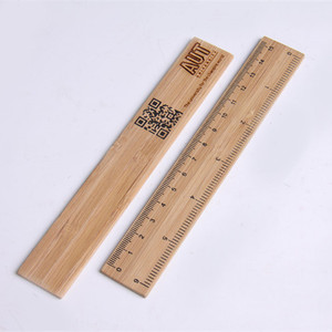 Экологичная деревянная рекламная линейка - Product Image 4
