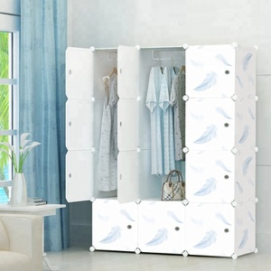 <strong>Portable</strong> <strong>Wardrobe</strong> for Hanging Clothes, Modular Cabinet for Space Saving, Ideal Storage Organizer Cube - Product Image 6
