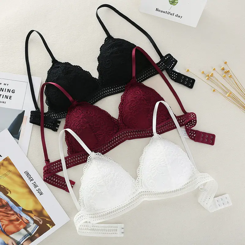 Bán Buôn Liền Mạch Sâu V Ren Cô Gái Phụ Nữ Áo Ngực Không Dây Mỏng Đồ Lót Sexy Lingerie Mềm Bras Cho Phụ Nữ