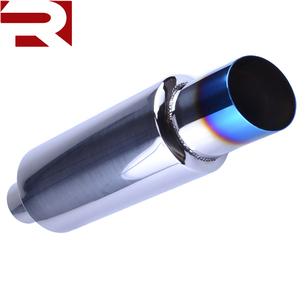 Pulido de acero inoxidable coche silenciador <span class=keywords><strong>2</strong></span>.0 "de entrada para <span class=keywords><strong>3</strong></span>" escape silenciador - Product Image 1