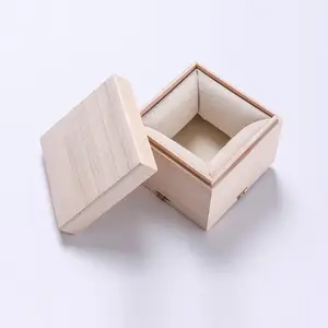 Caja de regalo de madera personalizada, embalaje pequeño, caja de madera para regalo