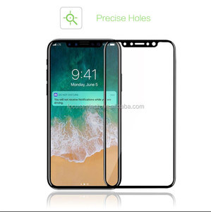 Japón Asahi vidrio curvado en frío <span class=keywords><strong>película</strong></span> de pantalla protectora para iphone <span class=keywords><strong>X</strong></span> 5D Vidrio Templado - Product Image 1