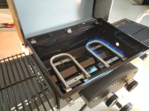 2 bruciatore BARBECUE All'aperto Grill <span class=keywords><strong>A</strong></span> <span class=keywords><strong>Gas</strong></span> con Pieghevole Trolley Ghisa <span class=keywords><strong>Griglie</strong></span> - Product Image 2