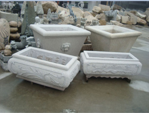 Magnifiques pots à fleurs en pierre <span class=keywords><strong>de</strong></span> granit naturelle sculptés à la main, <span class=keywords><strong>taille</strong></span> personnalisée, grand <span class=keywords><strong>pot</strong></span> <span class=keywords><strong>de</strong></span> jardin extérieur à vendre - Product Image 4