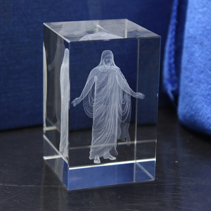Regalos <span class=keywords><strong>Artesanales</strong></span> Hechos a Mano, Cubo de Cristal K9 con Grabado Láser 3D de Buda/Jesús para Decoración del Hogar o la Iglesia - Product Image 5