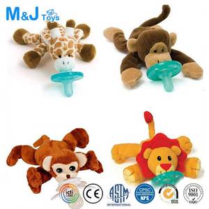 EN71 CE Standard Infantile <span class=keywords><strong>Attache</strong></span>-Sucette Jouet En <span class=keywords><strong>Peluche</strong></span> Singe Bébé Alimentation Jouet avec PP Coton Remplissage - Product Image 2