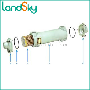 Einzelkühler / Kühlrohr-Motor Hydraulik-Maschinenwärmetauscher Landsky Messing-Design GLL3-6 Kohlenstoffstahl Maßgefertigt NPT G - Product Image 4