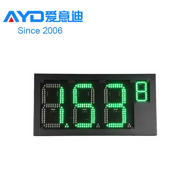 USA Market 8888 IP65 Time Temperature Digital 7 Segment LED Display, Electronics Gas Station LED Price Sign Panel
