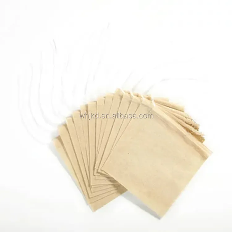 Натуральная целлюлоза, фильтровальная бумага, небеленные чайные пакеты со шнурком