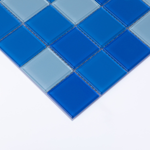 48*48mm venta directa de fábrica cuadrado cielo azul mosaico de vidrio para mosaicos de azulejos de piscina - Product Image 5