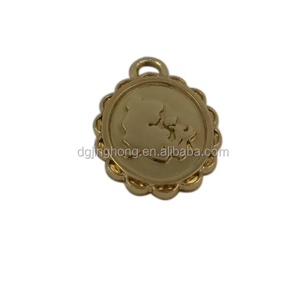 Donguan custom fashion brand logo metal tag