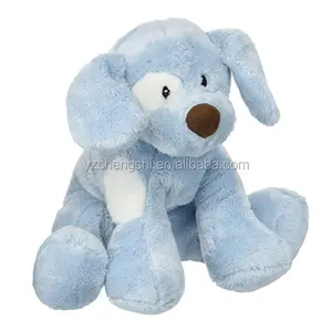 Plush Puppy toy blue dogs stuffed animals soft children dolls kids toys/plush sitting dog toy for play