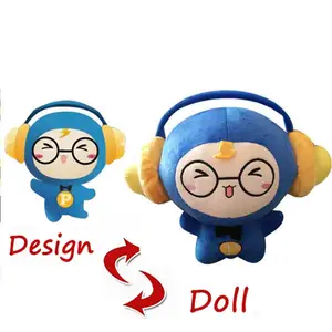 Set Permainan Kustom Profesional Kualitas Tinggi untuk Figur Aksi Tidak Ada Boneka Mewah Minimum Yang Dibuat dari Gambar Anak-anak