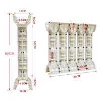 Plastic Reusable Concrete Injection Moulding Balustrade Railing Fence Mold