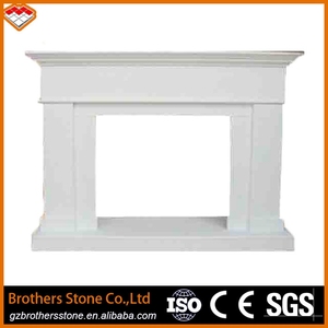 Idée de contour de cheminée en marbre blanc, contour de cheminée en <span class=keywords><strong>carreaux</strong></span> de marbre, installation facile, style personnalisé - Product Image 3