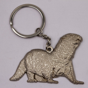 <span class=keywords><strong>Porte</strong></span>-clés en alliage de zinc écologique de conception animée en 3D en forme de <span class=keywords><strong>loutre</strong></span> de rivière, de castor et de <span class=keywords><strong>loutre</strong></span>, pour souvenirs de zoo, fabriqué aux États-Unis, en Amérique du Nord - Product Image 3